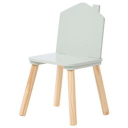 Wyld and Coco Brightnest Kids 2-Seater Table And Chairs Set With Chalkboard Top, Light Green, Compact 61X59X59 Cm - thumbnail 8