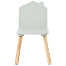 Wyld and Coco Brightnest Kids 2-Seater Table And Chairs Set With Chalkboard Top, Light Green, Compact 61X59X59 Cm - thumbnail 9