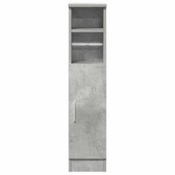 Walplus Bathroom Cabinet With Roll Holder Concrete Grey 20.5X22X90 Cm - thumbnail 4