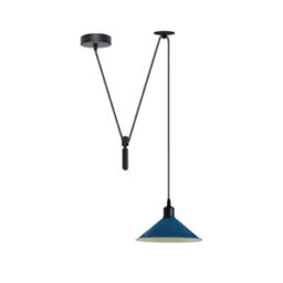 Modern Blue Pendant Light Adjustable Hanging Lamp For Kitchen Islands - thumbnail 7