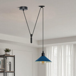 Modern Blue Pendant Light Adjustable Hanging Lamp For Kitchen Islands - thumbnail 2