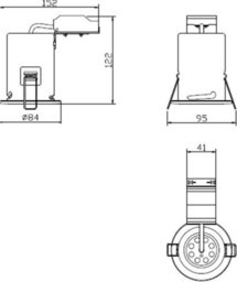 Luminosa Lighting Luminosa Fixed Gu10 Fire-Rated Downlight - Brushed Chrome 230V Ip65 35W - thumbnail 2