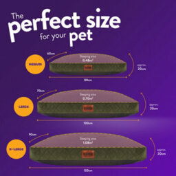 Slumberdown Dog Bed Large, Green - thumbnail 9