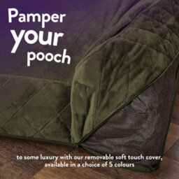 Slumberdown Dog Bed Large, Green - thumbnail 6