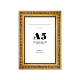 A5 Gold Ornate Picture Frame (21 X 14.7Cm) With Mount For A6 Poster, Photo, Artwork, Gallery Wall Or Print - thumbnail 1