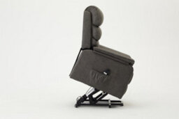 Home Detail Blair Electric Recliner Lift And Tilt Riser Armchair Air Leather, Grey - thumbnail 7