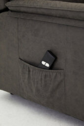 Home Detail Blair Electric Recliner Lift And Tilt Riser Armchair Air Leather, Grey - thumbnail 9