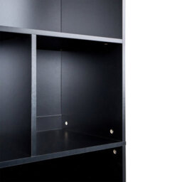 Beliani 2 Door Bookcase Zehna Brown/ Black - thumbnail 7