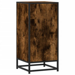 Vidaxl Sideboard Smoked Oak 35.5X35X76 Cm Engineered Wood And Metal - thumbnail 6