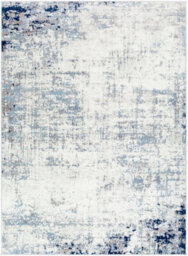 Livabliss Roma-Abstract Blue Grey Off-White Modern Marble Living Dining Bedroom Rug 160 X 215 Cm Easy Care, Non Shedding
