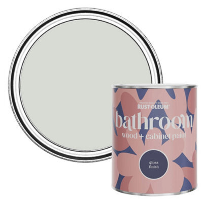 Rust-Oleum Winter Grey Gloss Bathroom Wood & Cabinet Paint 750Ml - image 1