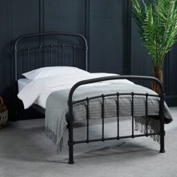 LPD 3 Feet Halston Single Bed - Metal - L200 X W101 X H113 Cm - Black - thumbnail 3