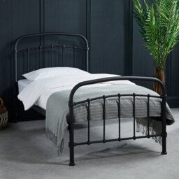 LPD 3 Feet Halston Single Bed - Metal - L200 X W101 X H113 Cm - Black - thumbnail 1