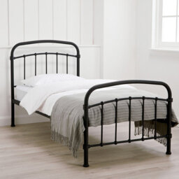 LPD 3 Feet Halston Single Bed - Metal - L200 X W101 X H113 Cm - Black - thumbnail 5