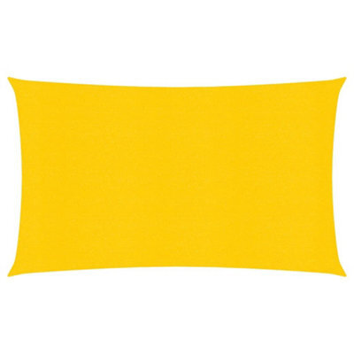 Berkfield Sunshade Sail 160 G/m2 Yellow 2X5 M Hdpe - image 1