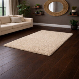 Uetian Light Beige Floor Rug Soft Touch 5Cm Dense Pile Minimal Modern Carpet For Home (80X150) - thumbnail 6