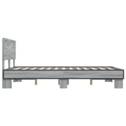 Berkfield Bed Frame Without Mattress Grey Sonoma 135X190 Cm Double - thumbnail 5