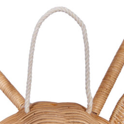 Wyld And Coco Handmade Natural Rattan Giraffe Wall Decor - Vertical Nursery Wall Sculpture, Neutral Finish - thumbnail 6