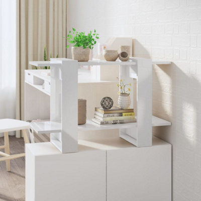 Berkfield Book Cabinet/room Divider High Gloss White 80X30X51 Cm - image 1