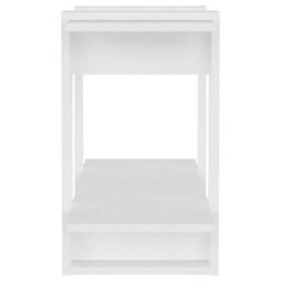 Berkfield Book Cabinet/room Divider High Gloss White 80X30X51 Cm - thumbnail 6