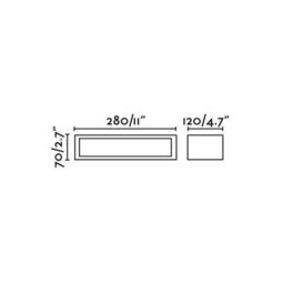 Luminosa Lighting Luminosa Natron 1 Light Outdoor Wall Light Dark Grey Ip54, E27 - thumbnail 3