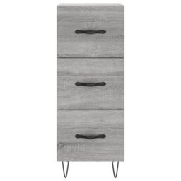 Berkfield Highboard Grey Sonoma 34.5X34X180 Cm Engineered Wood - thumbnail 8