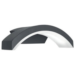 Long Life Lamps Company Modern Curved 7W Led Outdoor Wall Light Cool White Zlc339Cw