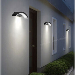 Long Life Lamps Company Modern Curved 7W Led Outdoor Wall Light Cool White Zlc339Cw - thumbnail 7