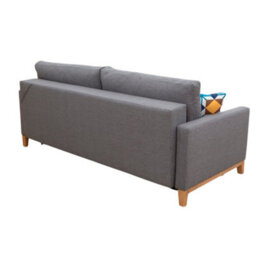Ariel Upholstered Sofa Bed With Storage Foam Wavy Springs Wooden Frame Loose Cushions 213X101X91 Cm Blue - thumbnail 5