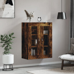 Berkfield Wall Mounted Cabinet Smoked Oak 69.5X34X90 Cm Engineered Wood - thumbnail 3