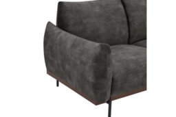 Home Detail Bakerloo 2 Seater Velvet Sofa, Steel Grey Velvet - thumbnail 7