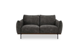 Home Detail Bakerloo 2 Seater Velvet Sofa, Steel Grey Velvet - thumbnail 3