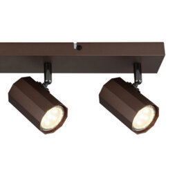 Luminosa Lighting Luminosa James Ceiling Spotlight Bar Bronze Colored Matt 4X Gu10 - thumbnail 5