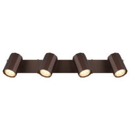 Luminosa Lighting Luminosa James Ceiling Spotlight Bar Bronze Colored Matt 4X Gu10 - thumbnail 4