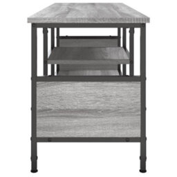 Berkfield Tv Cabinet Grey Sonoma 100X35X45 Cm Engineered Wood&iron - thumbnail 6