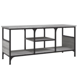 Berkfield Tv Cabinet Grey Sonoma 100X35X45 Cm Engineered Wood&iron - thumbnail 2