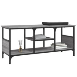 Berkfield Tv Cabinet Grey Sonoma 100X35X45 Cm Engineered Wood&iron - thumbnail 4