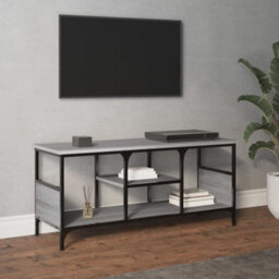 Berkfield Tv Cabinet Grey Sonoma 100X35X45 Cm Engineered Wood&iron - thumbnail 3