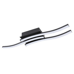 Luminosa Lighting Luminosa Kasimir Integrated Led Semi Flush Ceiling Light Matt Black 3X Led 3000K - thumbnail 2