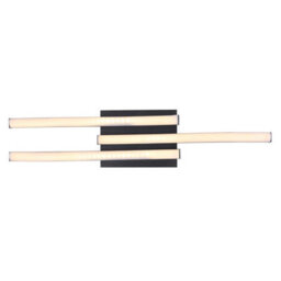 Luminosa Lighting Luminosa Kasimir Integrated Led Semi Flush Ceiling Light Matt Black 3X Led 3000K - thumbnail 4
