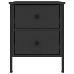 Berkfield Bedside Cabinets 2 Pcs Black 40X42X50 Cm Engineered Wood - thumbnail 6