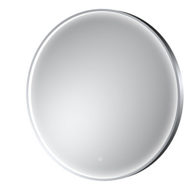 Balterley Quixhill Round Inset Framed Led Touch Sensor Mirror With Demister Pad, 800mm - Chrome - image 1