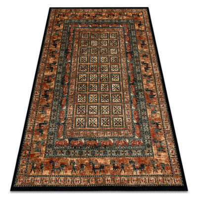 RugsX Wool Carpet Kashqai 4301 500 Oriental, Frame Beige / Green  135X200 Cm - image 1
