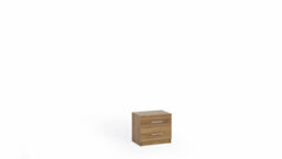 Arte Bono Bedside Table In Oak Golden - Elegance Meets Functionality - W500mm X H450mm X D350mm