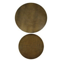 Aspect Furniture Hiba Round Nest Of 2 Table,honeycomb Pattern Metal Table,antique Brass - thumbnail 5