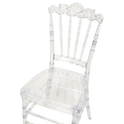 Wyld And Coco Transparent Vintage-Inspired Dining Chairs Set Of 2 Clear Polycarbonate For Modern Dining Room - thumbnail 7