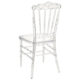 Wyld And Coco Transparent Vintage-Inspired Dining Chairs Set Of 2 Clear Polycarbonate For Modern Dining Room - thumbnail 6
