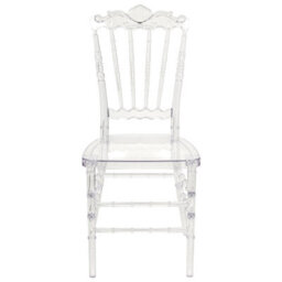 Wyld And Coco Transparent Vintage-Inspired Dining Chairs Set Of 2 Clear Polycarbonate For Modern Dining Room - thumbnail 5