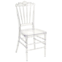 Wyld And Coco Transparent Vintage-Inspired Dining Chairs Set Of 2 Clear Polycarbonate For Modern Dining Room - thumbnail 3