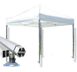 Crocodile Trading 3M X 3M Extreme 40 Commercial Instant Shelter Pop Up Gazebos White - thumbnail 1
